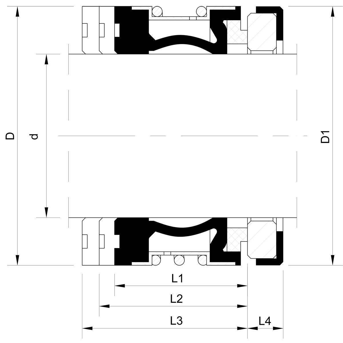 Mechanical seal CHICAGO (technical drawing)