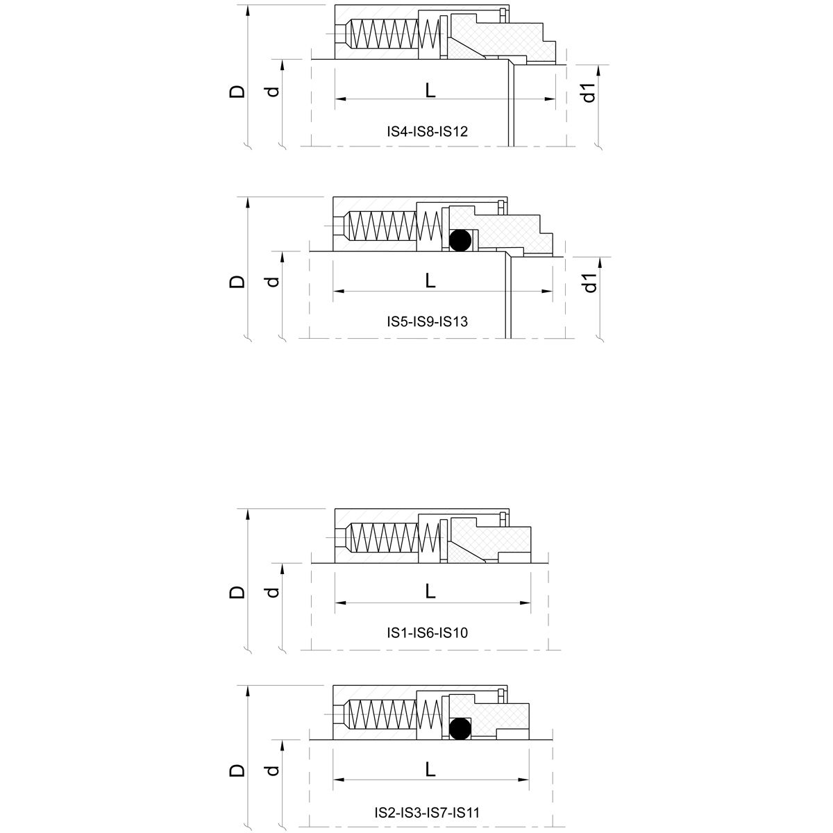 Mechanical seal ISTANBUL (technical drawing)