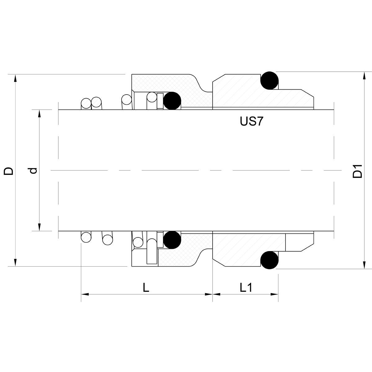 Mechanical seal BUENOS AIRES (technical drawing)